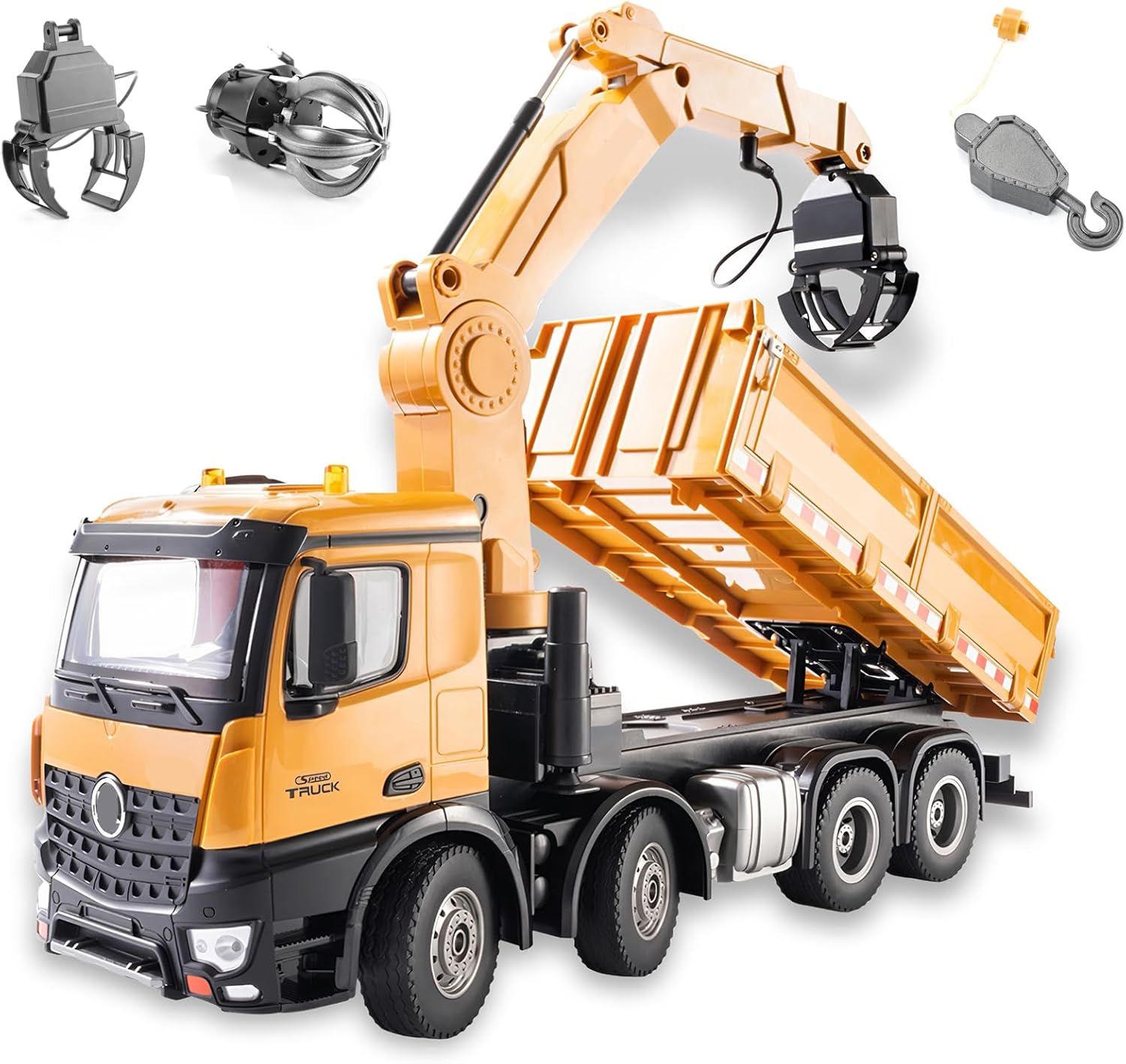 Heavy Equipment Games - 20-inch 3-in-1 Remote Control Dump Truck
