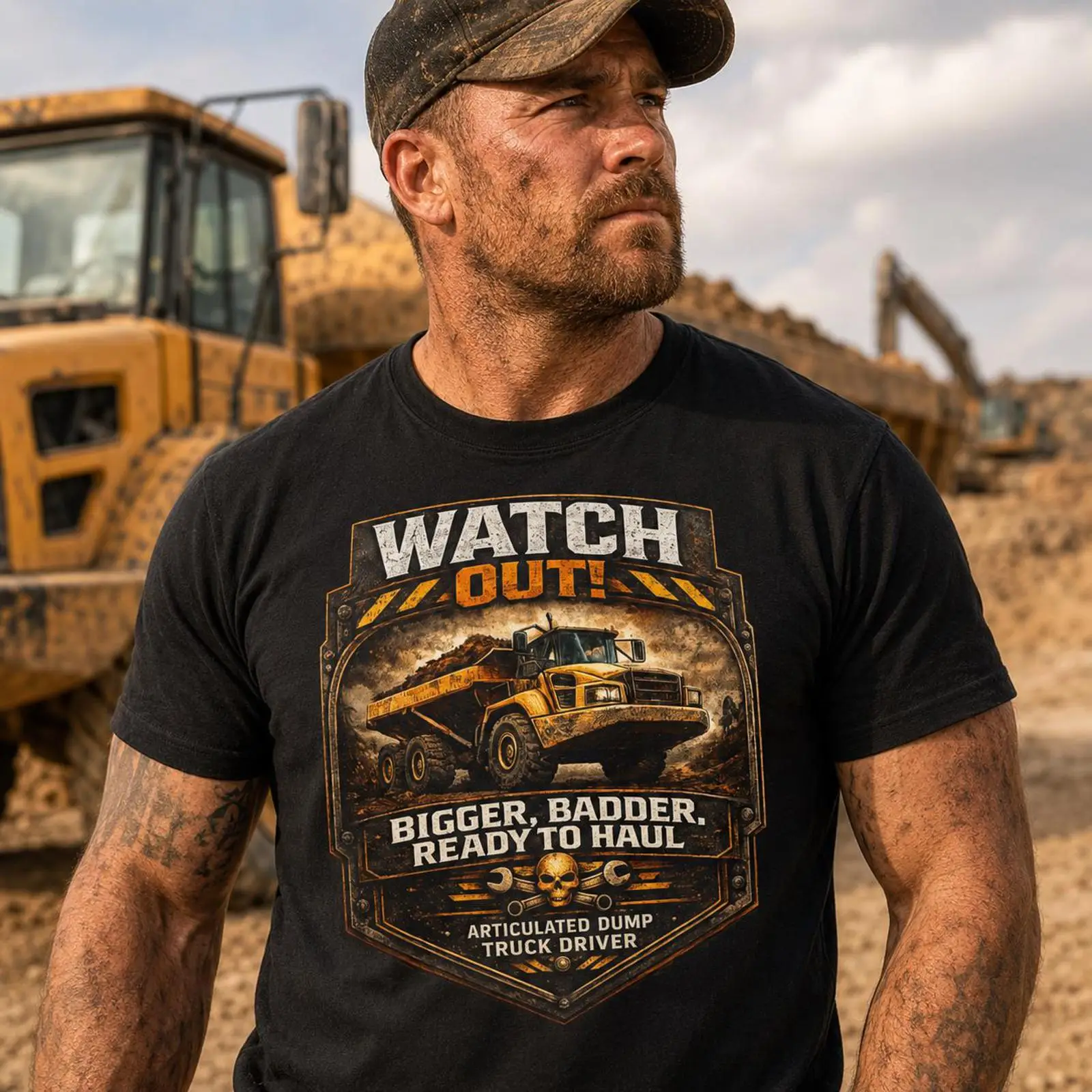 Dump Truck Heavy Equipment - Articulated Dump Truck Driver T Shirt