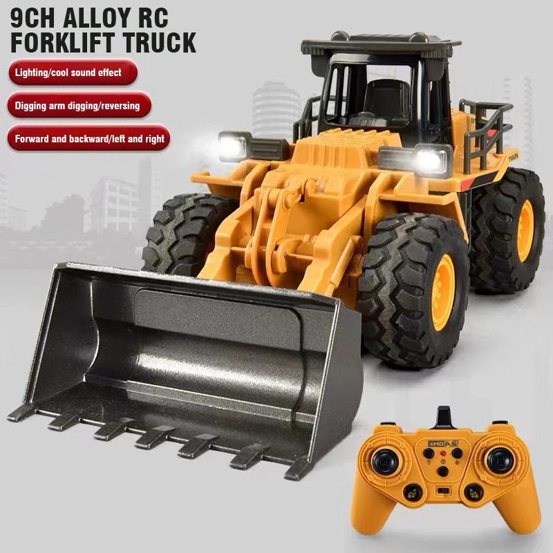 9CH Alloy RC Excavator Dump Tr - Heavy Equipment Games recension och pris