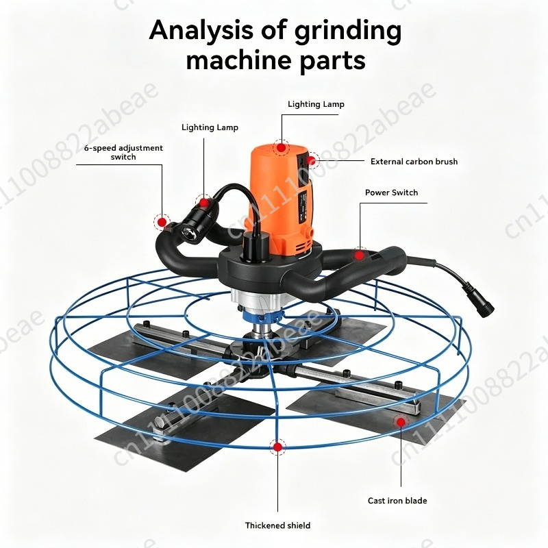 Cement Trowel Concrete Floor E - Power Trowel Concrete recension och pris