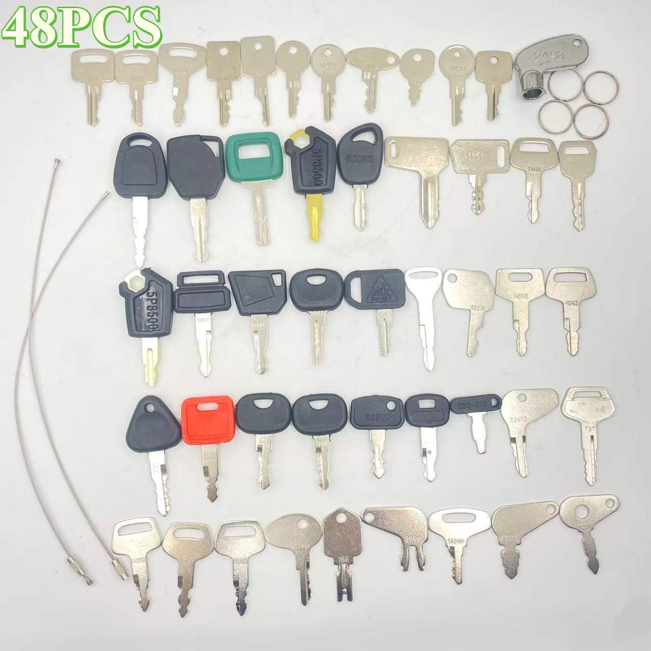48PCS Heavy Equipment Keys Set - Heavy Equipment Komatsu recension och pris