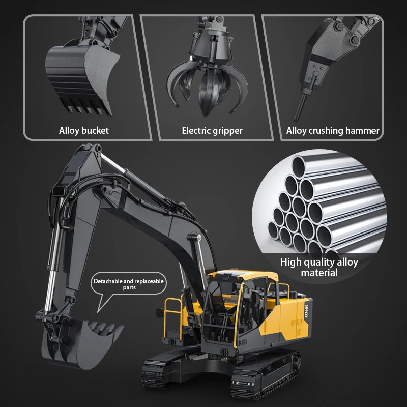 Double E E598 RC Excavator All - Heavy Equipment Games recension och pris