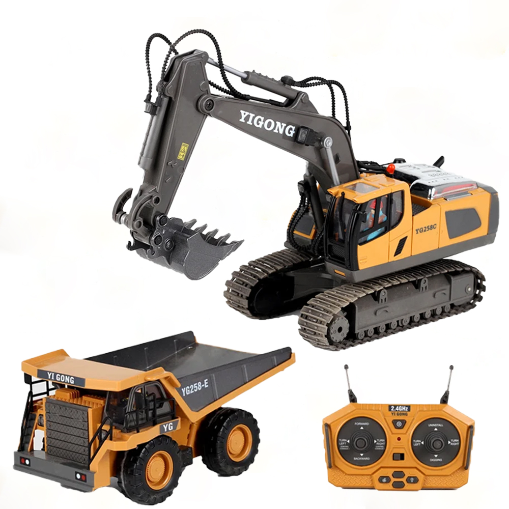 4WD Alloy RC Excavator Bulldoz - Heavy Equipment Games recension och pris
